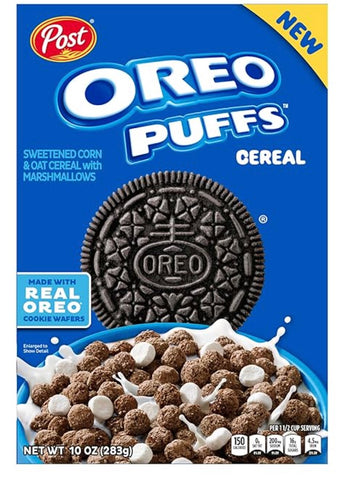 Post Oreo - Cereal de desayuno de chocolate