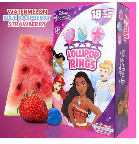 Disney Princess Decorated Lollipop Rings