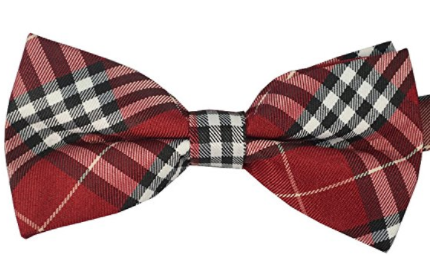 RED Mens Plaid Tuxedo Bow Tie - Socksn'Ties