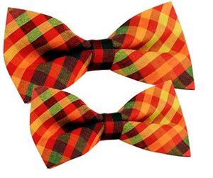 ST34 Multi-color Cotton Plaid New Adjustable Fashion Bow tie for men and for boys Dad Son SET - Socksn'Ties