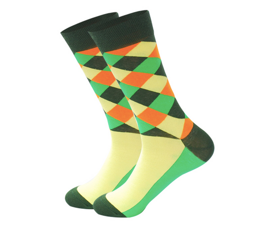 Medias de diamante verde - Socksn'Ties