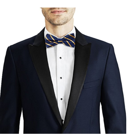 AUSKY Elegant Adjustable Pre-tied bow ties for Men. - Socksn'Ties