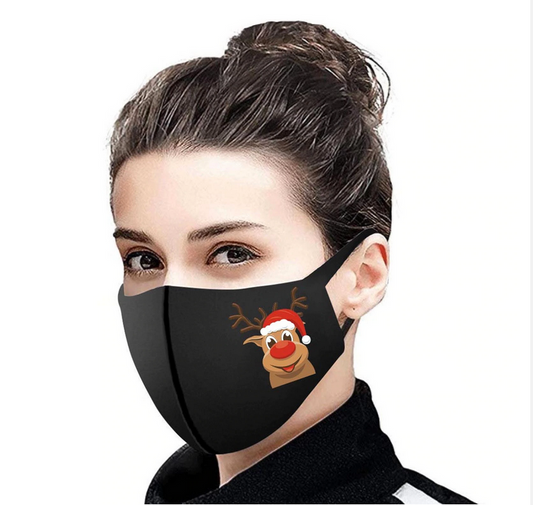 Mascarilla de Navidad Reno - Socksn'Ties