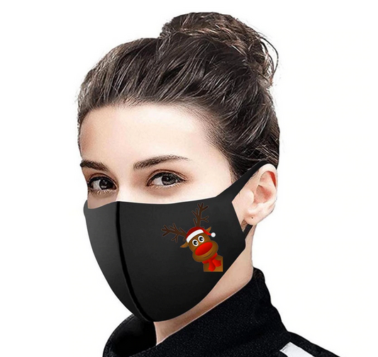 Mascarilla de Navidad Reno - Socksn'Ties