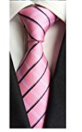 Welen Classic Men's 100% Silk Tie Necktie Woven JACQUARD Neck Pink 3 Ties - Socksn'Ties