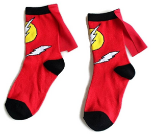Rush Dance Unisex Kids Children's Super Hero Knee High Socks with Cape - Socksn'Ties
