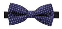 AUSKY Elegant Adjustable Pre-tied bow ties for men in Navy Blue - Socksn'Ties