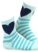 TeeHee green Kids Girls Stripes Fashion Cotton Short Crew - Socksn'Ties