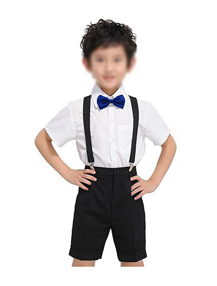 Glittermall Black Adjustable Boys Kids Bow Tie - Socksn'Ties