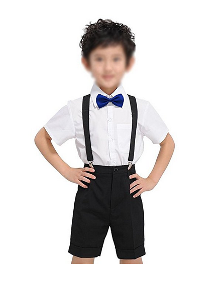 Glittermall Gray Light Adjustable Boys Kids Bow Tie - Socksn'Ties