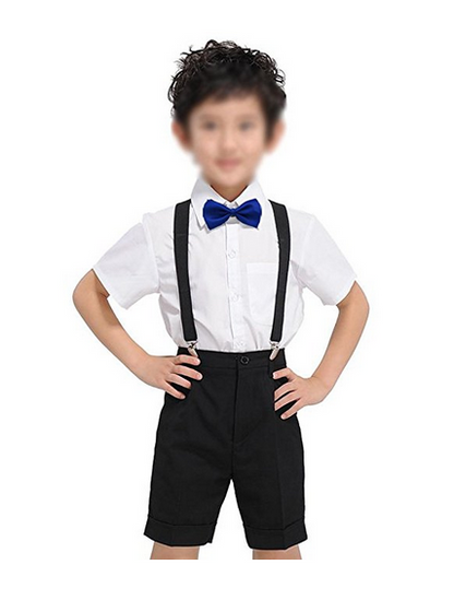 Glittermall Gray Adjustable Boys Kids Bow Tie - Socksn'Ties