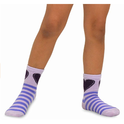 TeeHee rmorado Kids Girls Stripes Fashion Cotton Short Crew - Socksn'Ties