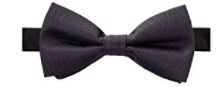 AUSKY Elegant Adjustable Pre-tied bow ties for men in Black - Socksn'Ties