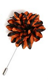 Black-Orange Lapel Pin - Socksn'Ties