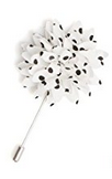 White point Black Lapel Pin - Socksn'Ties